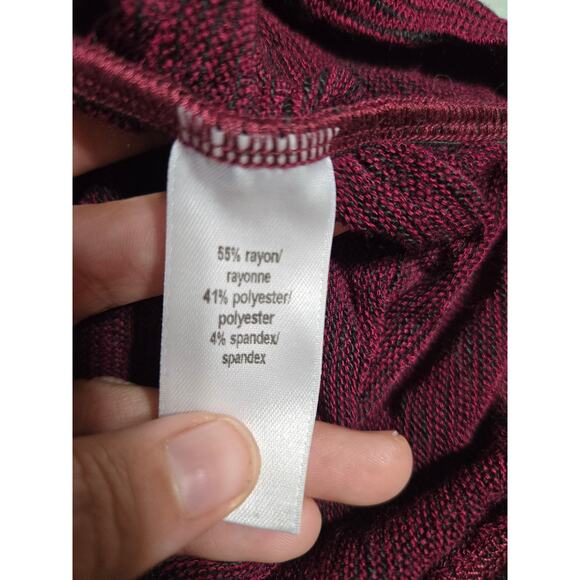 Maurices XS maroon and black striped shirt new with tags - Picture 7 of 10